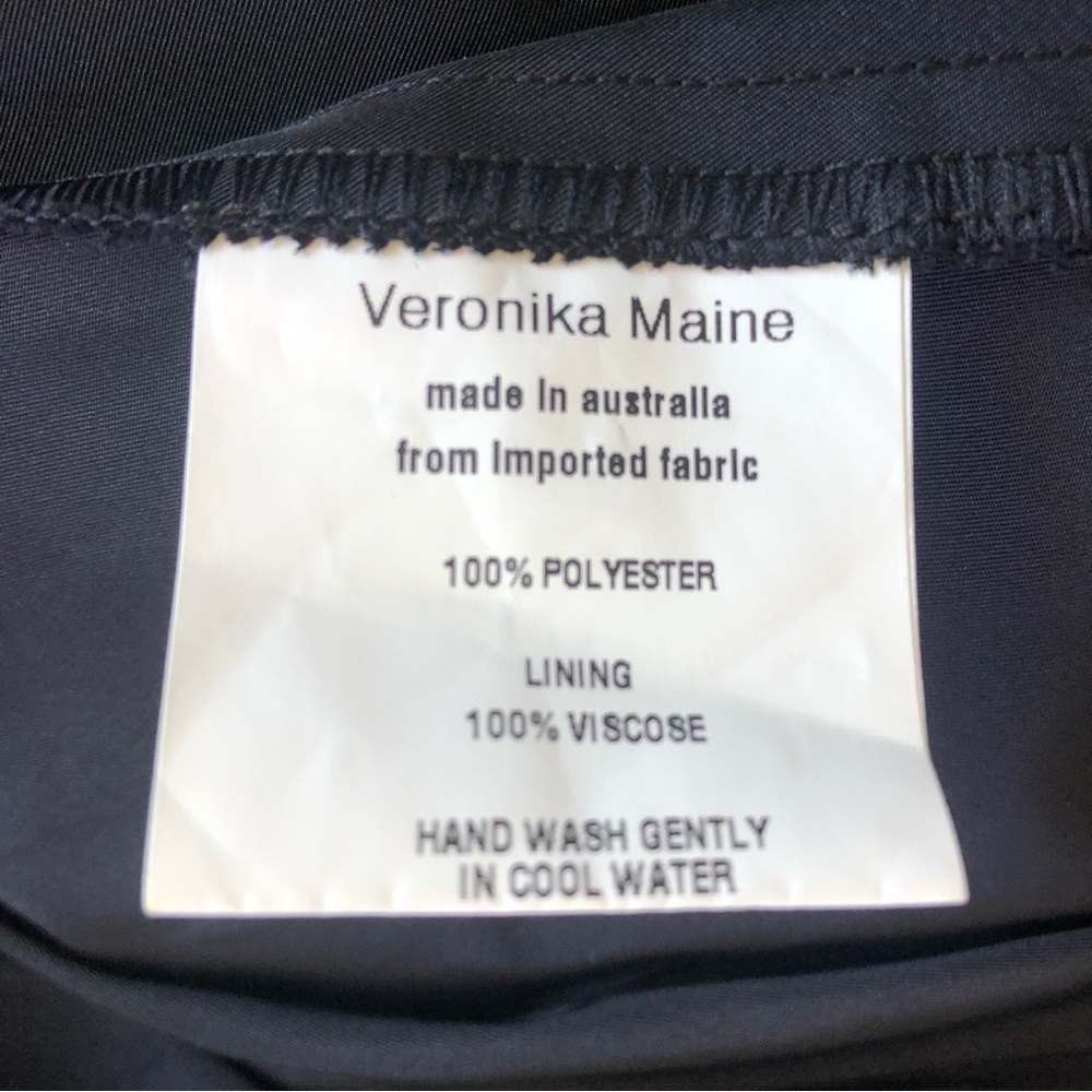 🌿 VERONIKA MAINE 🌿 sleeveless waterfall dress size 6 - Picture 8 of 9